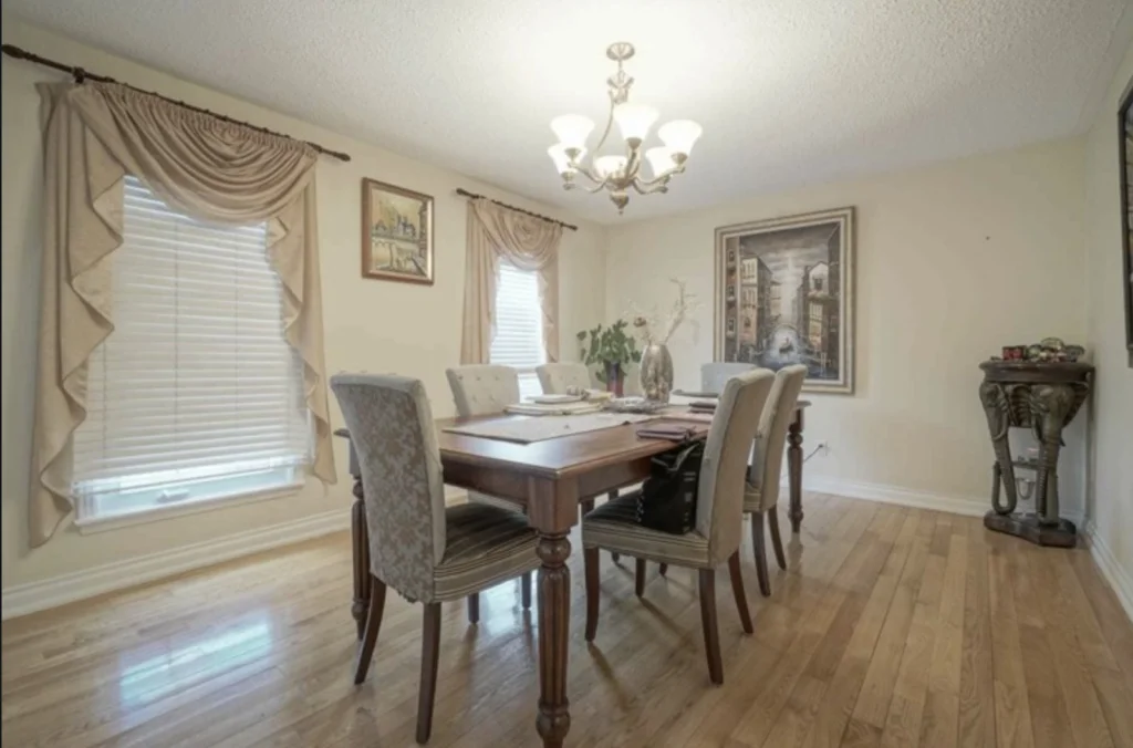 Luxury in White dinner area before