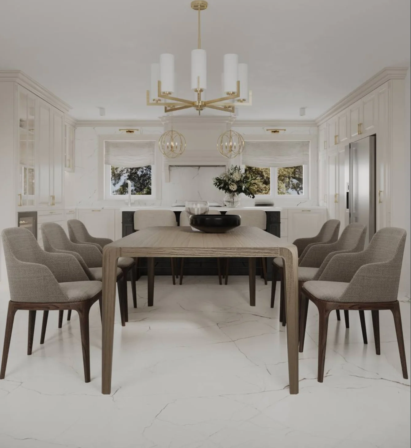 Luxury dining area interior design